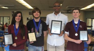 Pictured from left to right are Kristen Chismar, Jason Walker, John Jones, and Scott Anderson.