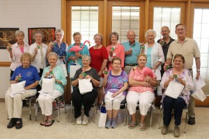 Participants in the Bremen Senior Center’s 50-mile summer walking challenge completed more than 800 miles by end of the three-month program. Tanner Health System’s Get Healthy, Live Well partnered with Bremen Parks and Recreation to challenge develop challenge. Top row from left to right: Doris King, Glada Conrad, Ann Hammond, Lillian Carroll, Joyce Bell, Dean McClendon, A.W. McClendon, Eulise Bates, Kenneth Ferris, Walter Mathis. Front row left to right: Joyce Cantrell, Dot Rutledge, Nancy Hurst, Annette Wright, Rebecca Lee and Judy Mathis.