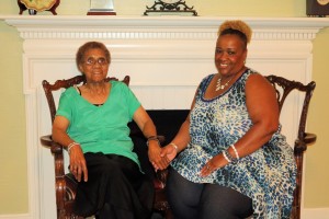 Vevlin Crider sits beside her Freshstart tobacco cessation program facilitator, Annette Boykin. She has been tobacco-free since completing the program offered by Tanner Health System’s Get Healthy, Live Well.