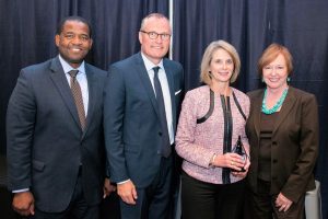 tlanta City Council President Ceasar Mitchell, Lt. Governor Casey Cagle, Denise Taylor, senior vice president and chief community health and brand officer at Tanner Health System, and Brenda Fitzgerald, MD, commissioner of the state Department of Public Health, all attended the inaugural Healthy Georgia Awards ceremony. Tanner’s Get Healthy, Live Well earned the Community Innovation Award.