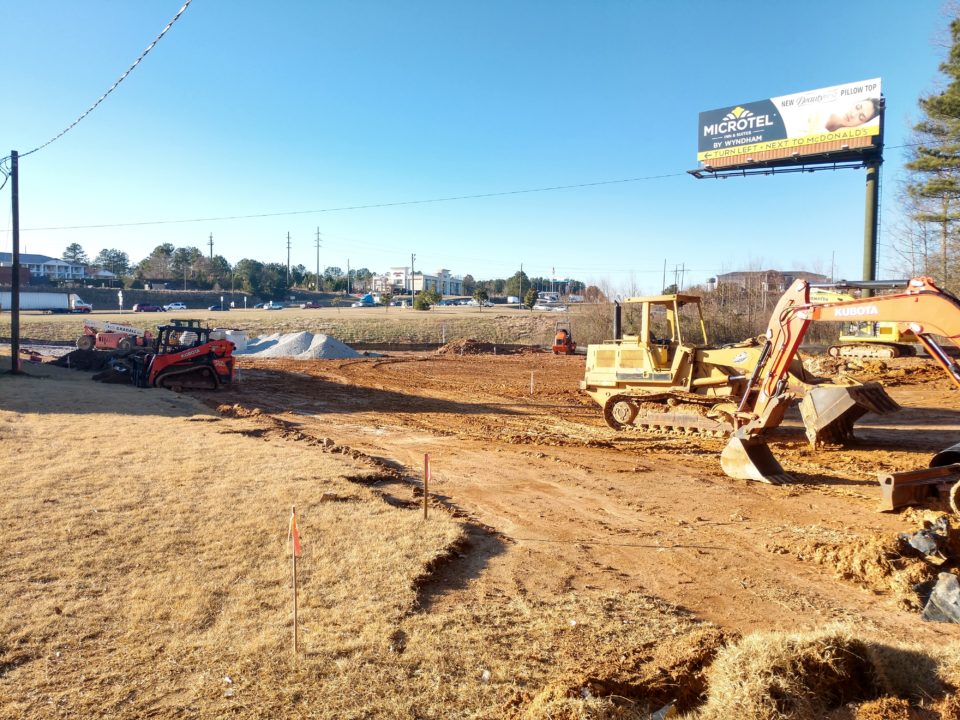 construction progress for popeye's louisiana kitchen in bremen georgia